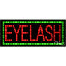LED Sign - Eyelash / 11"H x 27"W x 1"D