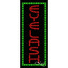 LED Sign - Eyelash / 27"H x 11"W x 1"D