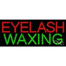 LED Sign - Eyelash Waxing / 11"H x 27"W x 1"D
