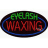 LED Sign - Eyelash Waxing / 15"H x 27"W x 1"D