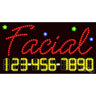 LED Sign - Facial / 17"H x 32"W x 1"D