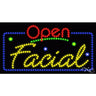 LED Sign - Facial Open / 17"H x 32"W x 1"D