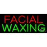 LED Sign - Facial Waxing / 11"H x 27"W x 1"D