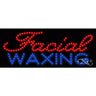 LED Sign - Facial Waxing / 11"H x 27"W x 1"D