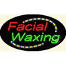 LED Sign - Facial Waxing / 15"H x 27"W x 1"D