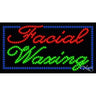 LED Sign - Facial Waxing / 17"H x 32"W x 1"D