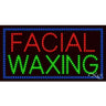 LED Sign - Facial Waxing / 17"H x 32"W x 1"D
