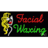 LED Sign - Facial Waxing / 17"H x 32"W x 1"D
