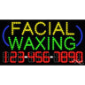 LED Sign - Facial Waxing / 17"H x 32"W x 1"D