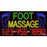 LED Sign - Foot Massage / 17"H x 32"W x 1"D