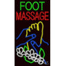 LED Sign - Foot Massage / 37"H x 20"W x 1"D