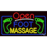LED Sign - Foot Massage Open / 17"H x 32"W x 1"D