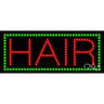 LED Sign - Hair / 11"H x 27"W x 1"D