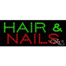 LED Sign - Hair & Nails / 8"H x 20"W x 1"D