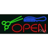 LED Sign - Hair Barber Open / 11"H x 27"W x 1"D