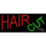 LED Sign - Hair Cut / 11"H x 27"W x 1"D