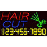 LED Sign - Hair Cut / 17"H x 32"W x 1"D