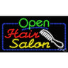 LED Sign - Hair Salon Open / 17"H x 32"W x 1"D