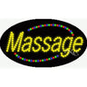 LED Sign - Massage / 15"H x 27"W x 1"D