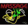 LED Sign - Massage / 20"H x 26"W x 1"D