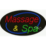 LED Sign - Massage & Spa / 15"H x 27"W x 1"D