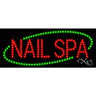 LED Sign - Nail Spa / 11"H x 27"W x 1"D