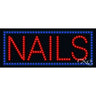 LED Sign - Nails / 11"H x 27"W x 1"D