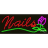 LED Sign - Nails / 11"H x 27"W x 1"D