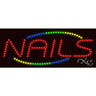 LED Sign - Nails / 11"H x 27"W x 1"D