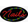 LED Sign - Nails / 15"H x 27"W x 1"D
