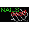 LED Sign - Nails / 17"H x 32"W x 1"D