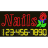 LED Sign - Nails / 17"H x 32"W x 1"D
