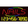 LED Sign - Nails / 17"H x 32"W x 1"D