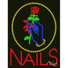 LED Sign - Nails / 26"H x 20"W x 1"D
