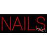 LED Sign - Nails / 8"H x 20"W x 1"D