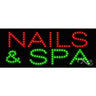 LED Sign - Nails & Spa / 11"H x 27"W x 1"D