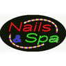 LED Sign - Nails & Spa / 15"H x 27"W x 1"D