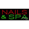 LED Sign - Nails & Spa / 8"H x 20"W x 1"D