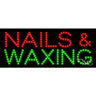 LED Sign - Nails & Waxing / 11"H x 27"W x 1"D
