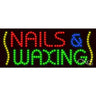 LED Sign - Nails & Waxing / 11"H x 27"W x 1"D