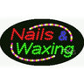 LED Sign - Nails & Waxing / 15"H x 27"W x 1"D