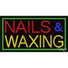 LED Sign - Nails & Waxing / 17"H x 32"W x 1"D