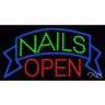 LED Sign - Nails Open / 17"H x 32"W x 1"D