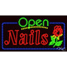 LED Sign - Nails Open / 17"H x 32"W x 1"D