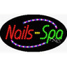 LED Sign - Nails Spa / 15"H x 27"W x 1"D