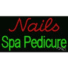 LED Sign - Nails Spa Pedicure / 17"H x 32"W x 1"D