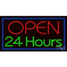 LED Sign - Open 24 Hours / 17"H x 32"W x 1"D