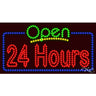 LED Sign - Open 24 Hours / 17"H x 32"W x 1"D