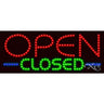 LED Sign - Open Closed / 11"H x 27"W x 1"D