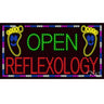 LED Sign - Open Reflexology / 20"H x 37"W x 1"D
